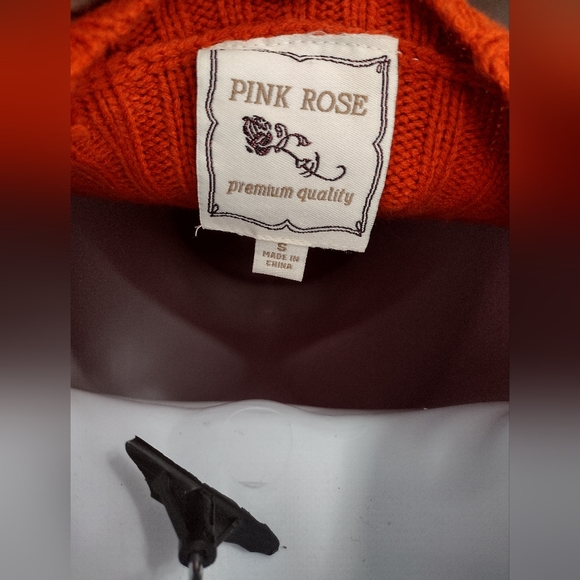 Pink Rose dress size Small Color Orange - Picture 5 of 5